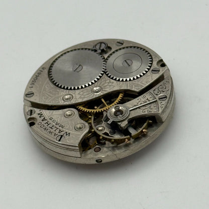Waltham Grade 310 Model 1900 American Watch Movement 3/0s Parts Repair