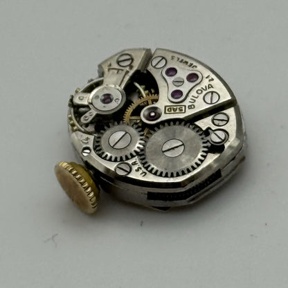 13.1mm Running Vintage Ladies Bulova 5AD Manual Wind Swiss Watch Movement PARTS