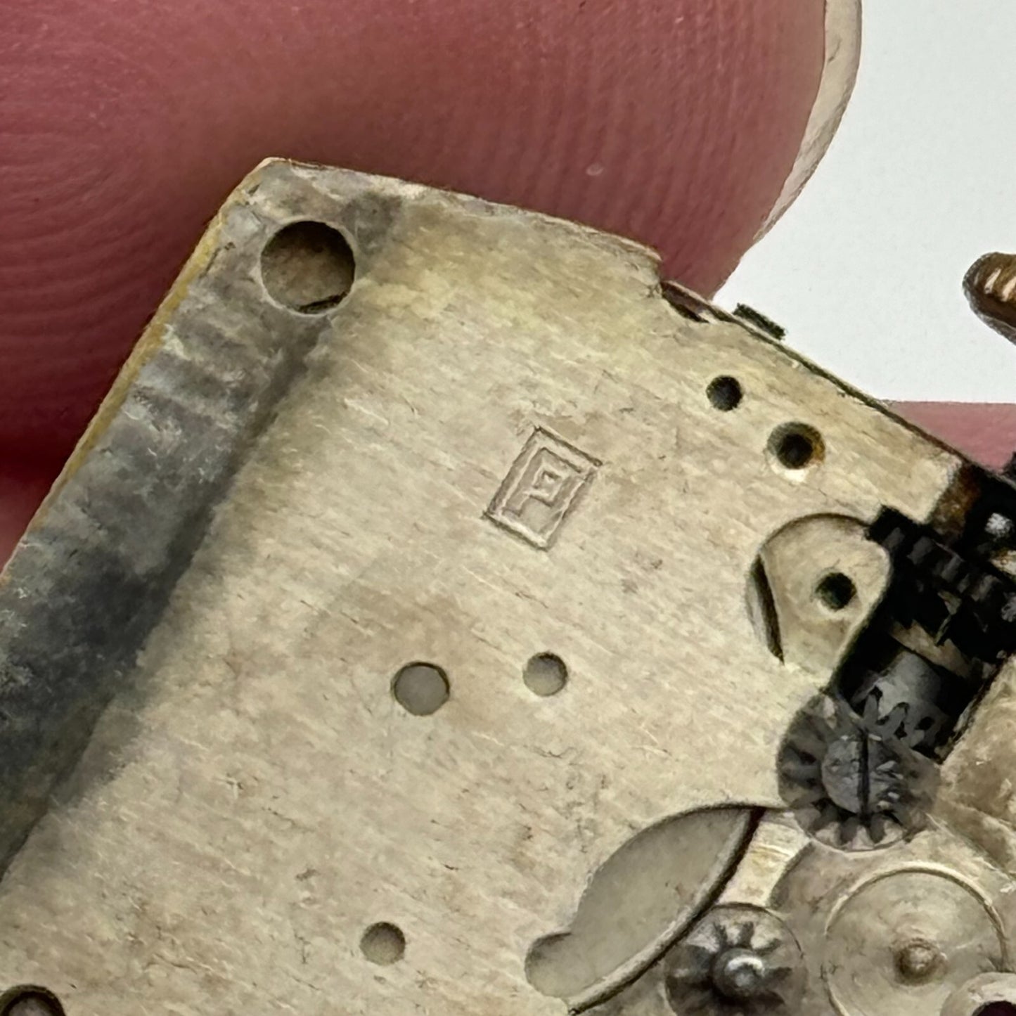 19.2mm Rotary Peseux Tank Watch Movement 15 Jewels Manual Wind 1930s Swiss PARTS