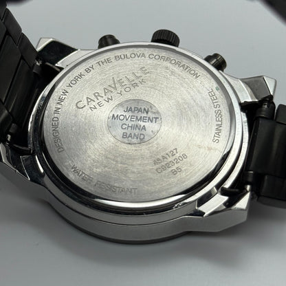 Caravelle New York Men's Chronograph Quartz Watch Japan 43mm PARTS REPAIR