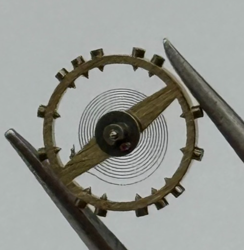 AS 1001 Balance Complete 7¾''' Renata 610 M Watch Movement Parts Vintage NOS