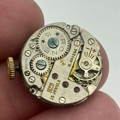 19.6mm Rone 877 FHF 63 Balance Ok Manual Wind Swiss Watch Movement PARTS SPARES