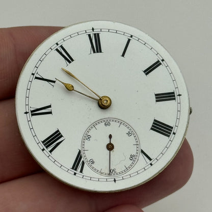 40.5mm Antique Trade Mark Consti Mathey Key Wound Pocket Watch Movement PARTS