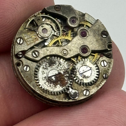 19.7mm Visible Patent 51489 FHF 8 Manual Wind Swiss Watch Movement PARTS SPARES