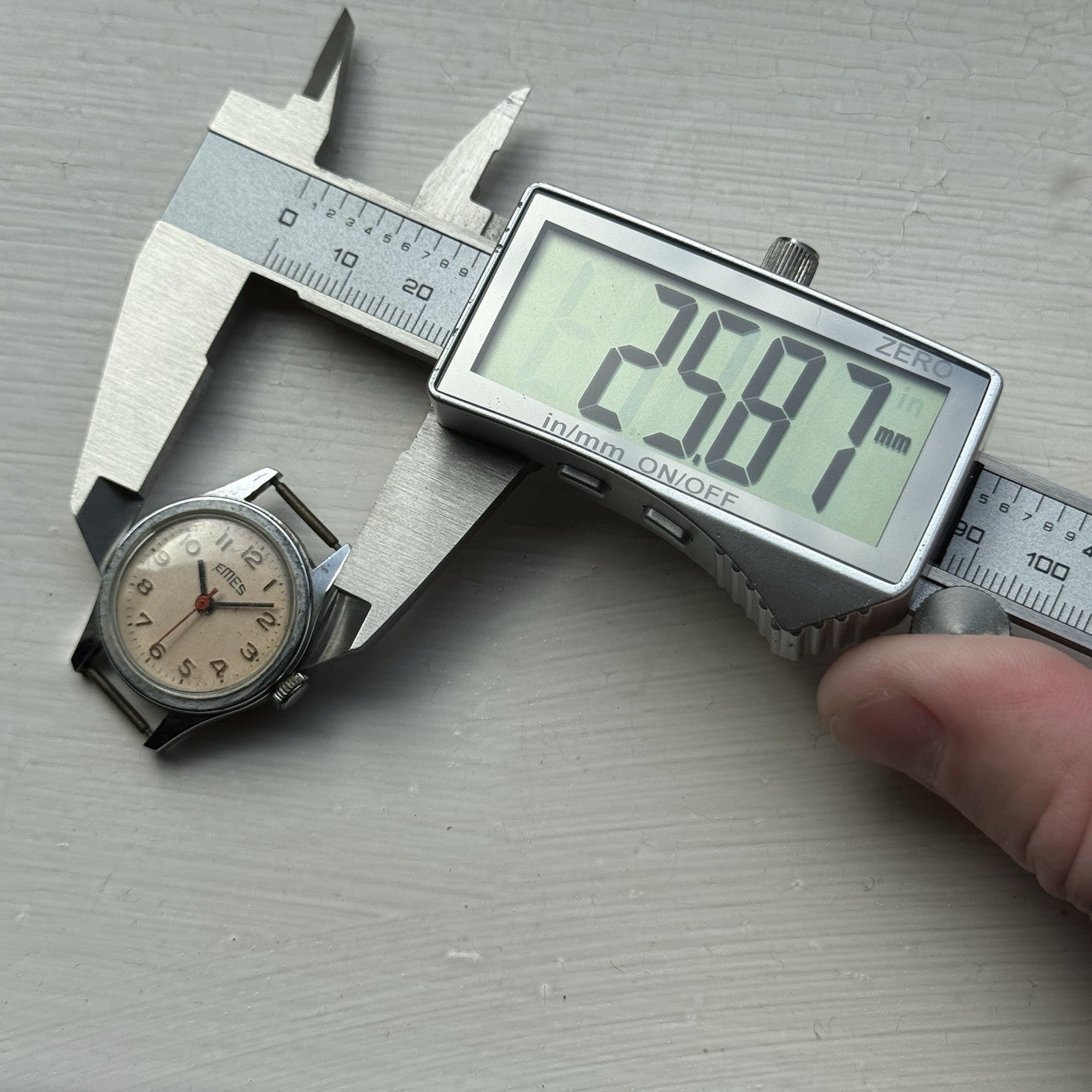 25mm Emes Germany EB 8481-74 Vintage Swiss Manual Wind Watch PARTS / REPAIR