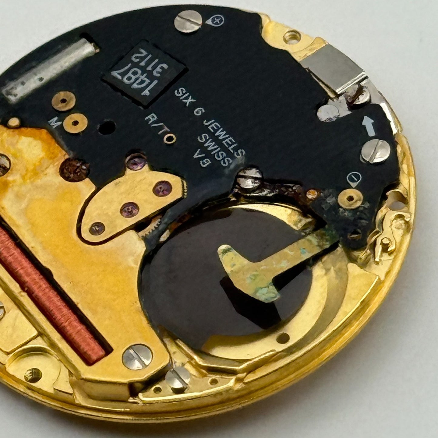 ETA 255.411 Quartz Watch Movement 6 Jewels Swiss Vintage Parts Repair 23.4mm