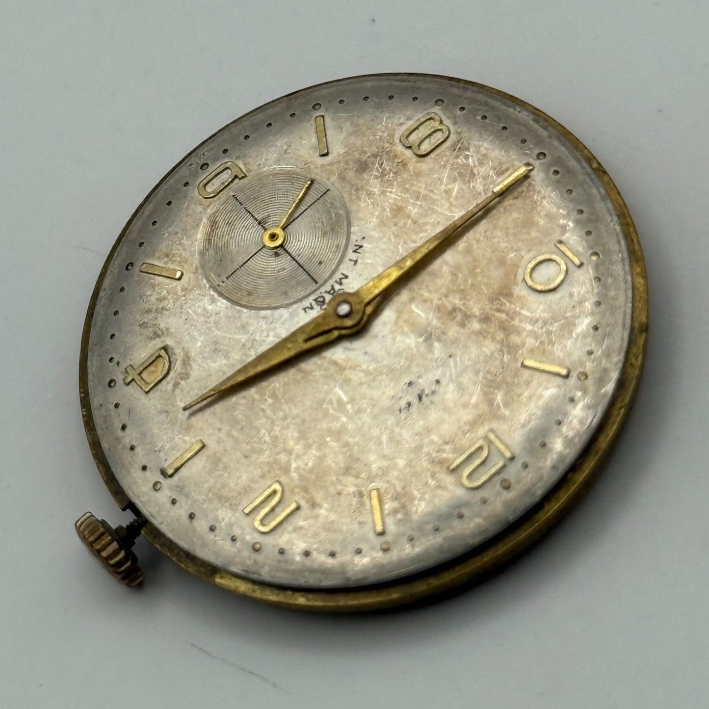 AS 1002 984 Watch Movement Accurist Manual Wind Vintage Parts Repair 29.8mm