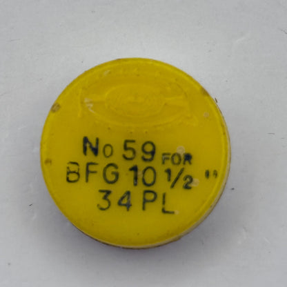 BFG 34 Balance Wheel Complete And Spring  10½’’ PL 59 Watch Movement Parts NOS