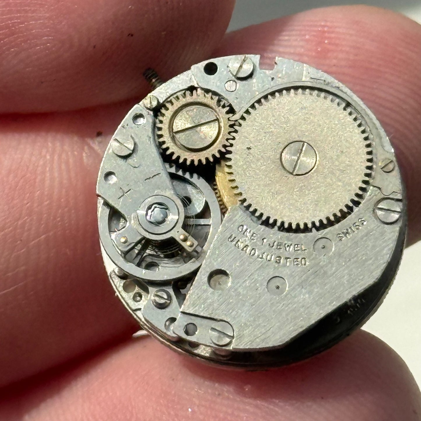 21mm Vintage EB 1570 Basis Antimagnetic Swiss Manual Wind Watch PARTS / REPAIR