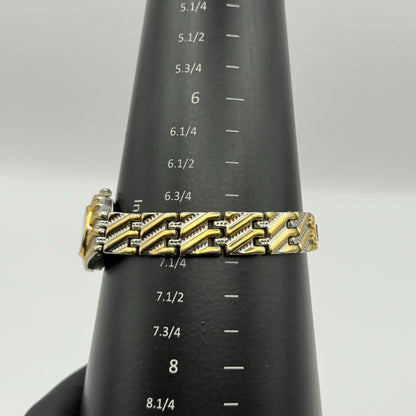 Clementine L. Ladies Quartz Watch MOP Dial Two Tone Bracelet Working 22mn