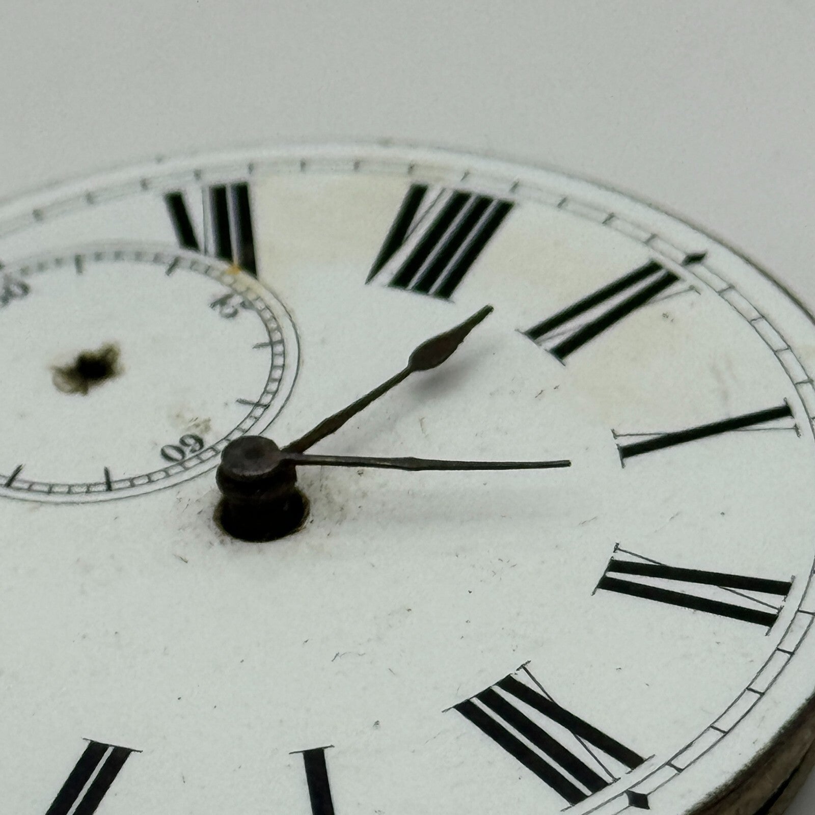 45.9mm Unidentified Antique Key Wound Pocket Watch Movement PARTS REPAIR SPARES