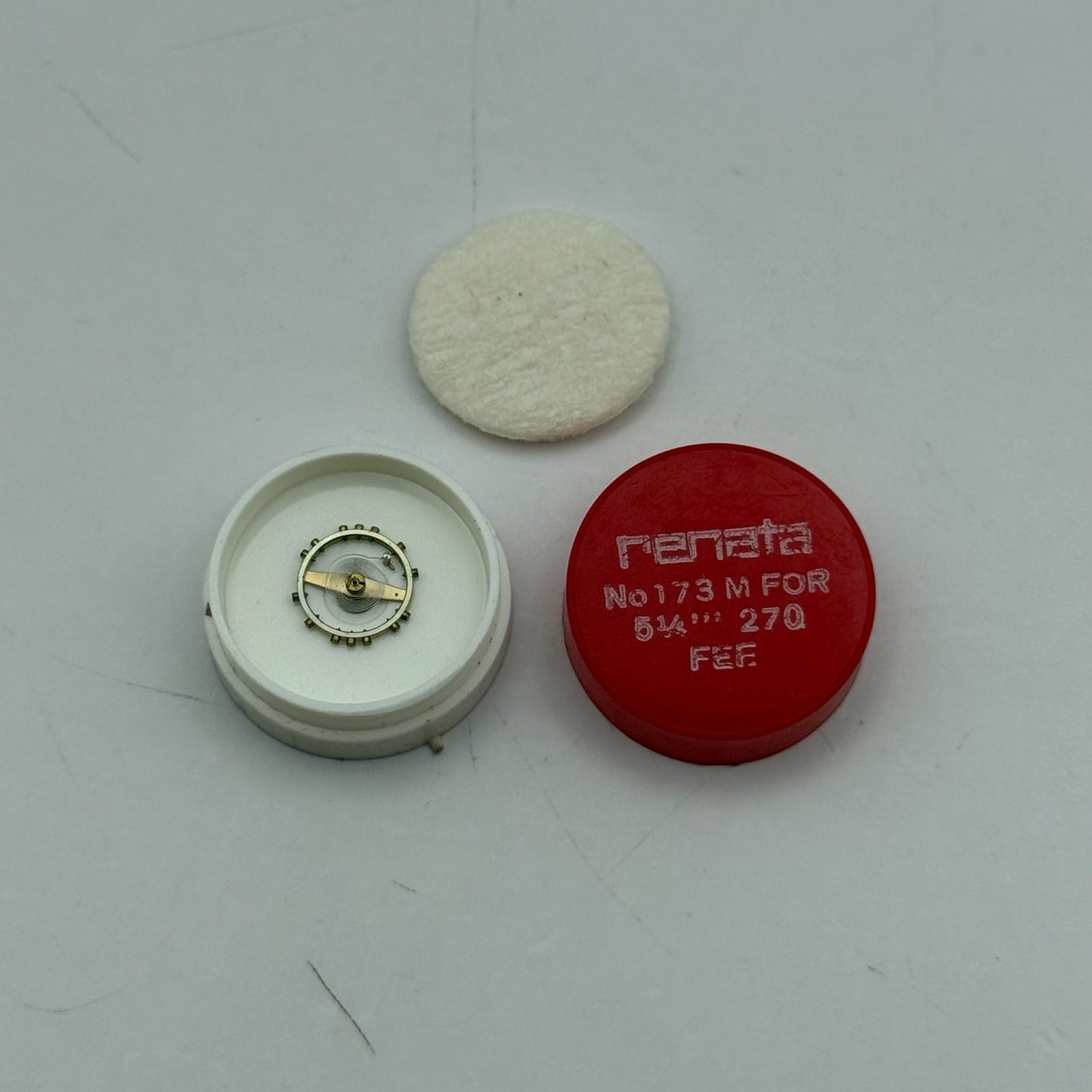 FEF 270 Balance Wheel Complete And Spring 5 1/4''' 173 M Watch Movement Parts