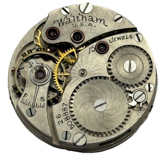 Waltham Grade 465 Model L-10 American Watch Movement Parts Repair 10L