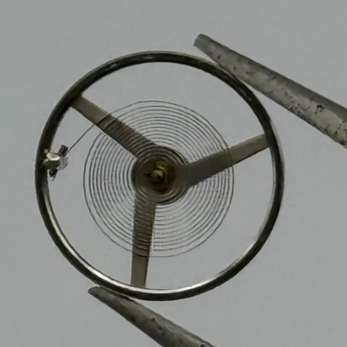 FHF 90 Balance Wheel Complete And Spring 1748 M Ord + Inca Watch Movement Parts