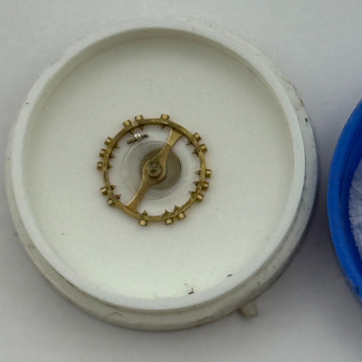 Femga 45 Balance Wheel Complete And Spring 5 1/2''' 1006 M Watch Movement Parts 