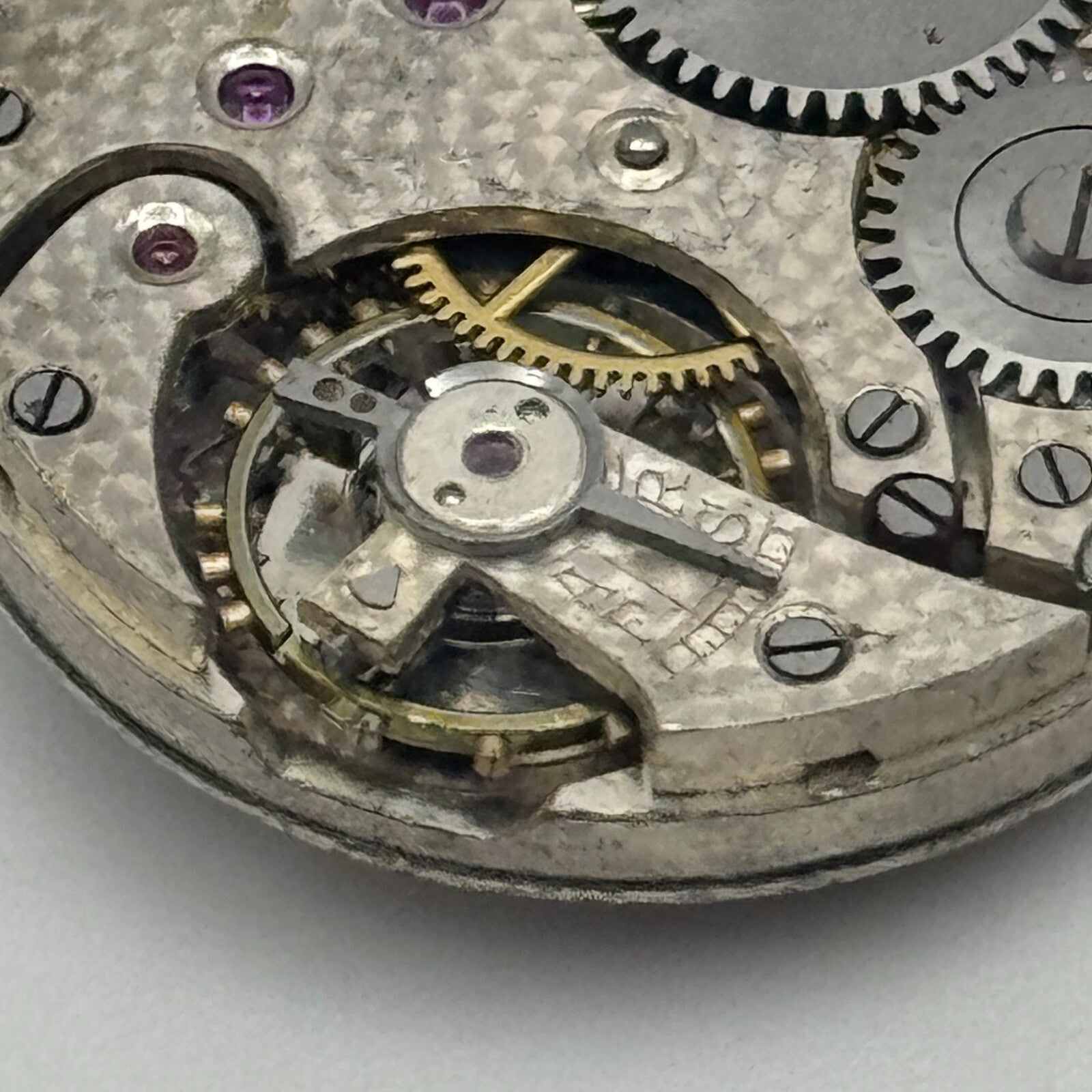 24.8mm Swiss Roman Numerals Trench Watch Movement Dial Manual Wind PARTS SPARES