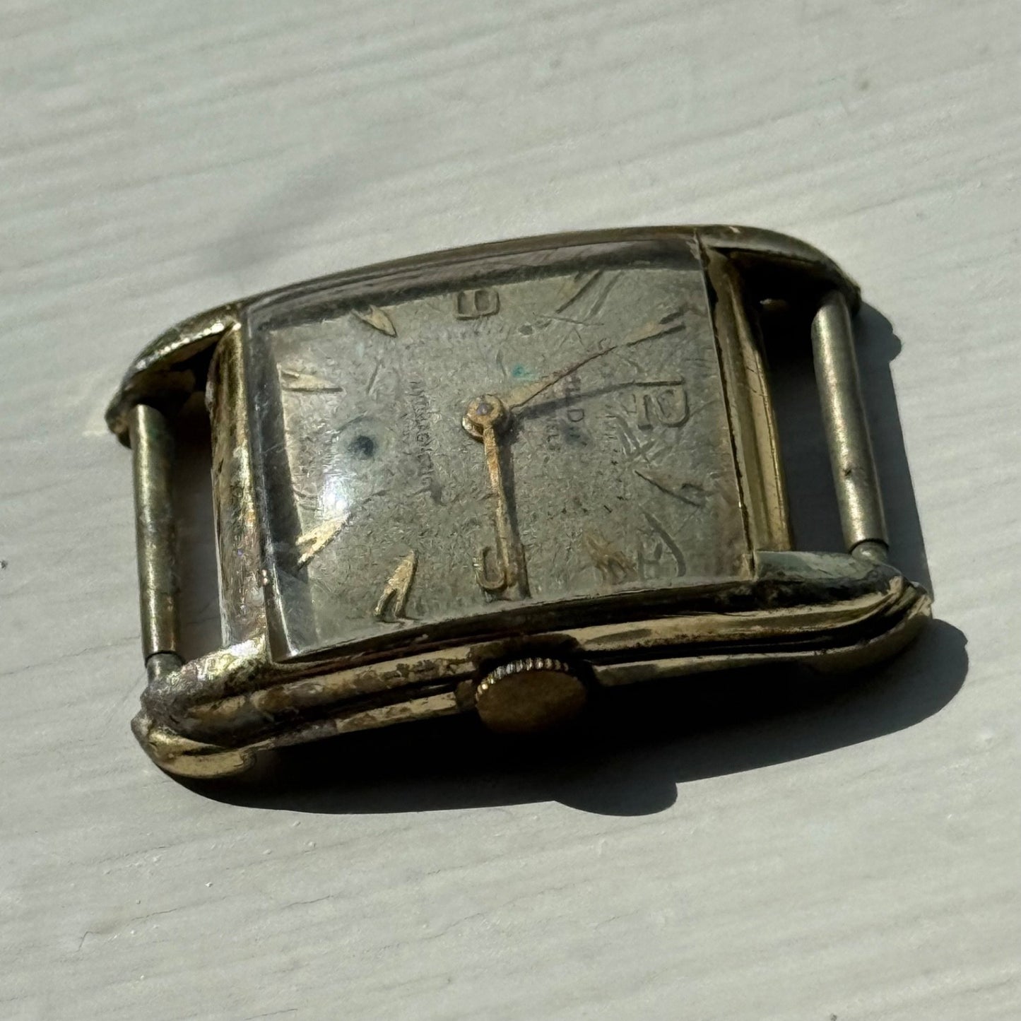 22mm Vintage 15 Jewels Antimagnetic Swiss Aluminium Manual Wind Watch For PARTS