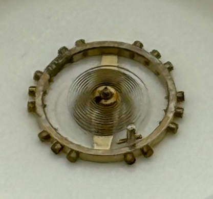 Femga 45 Balance Wheel Complete And Spring 5 1/2''' 1005 M Watch Movement Parts 