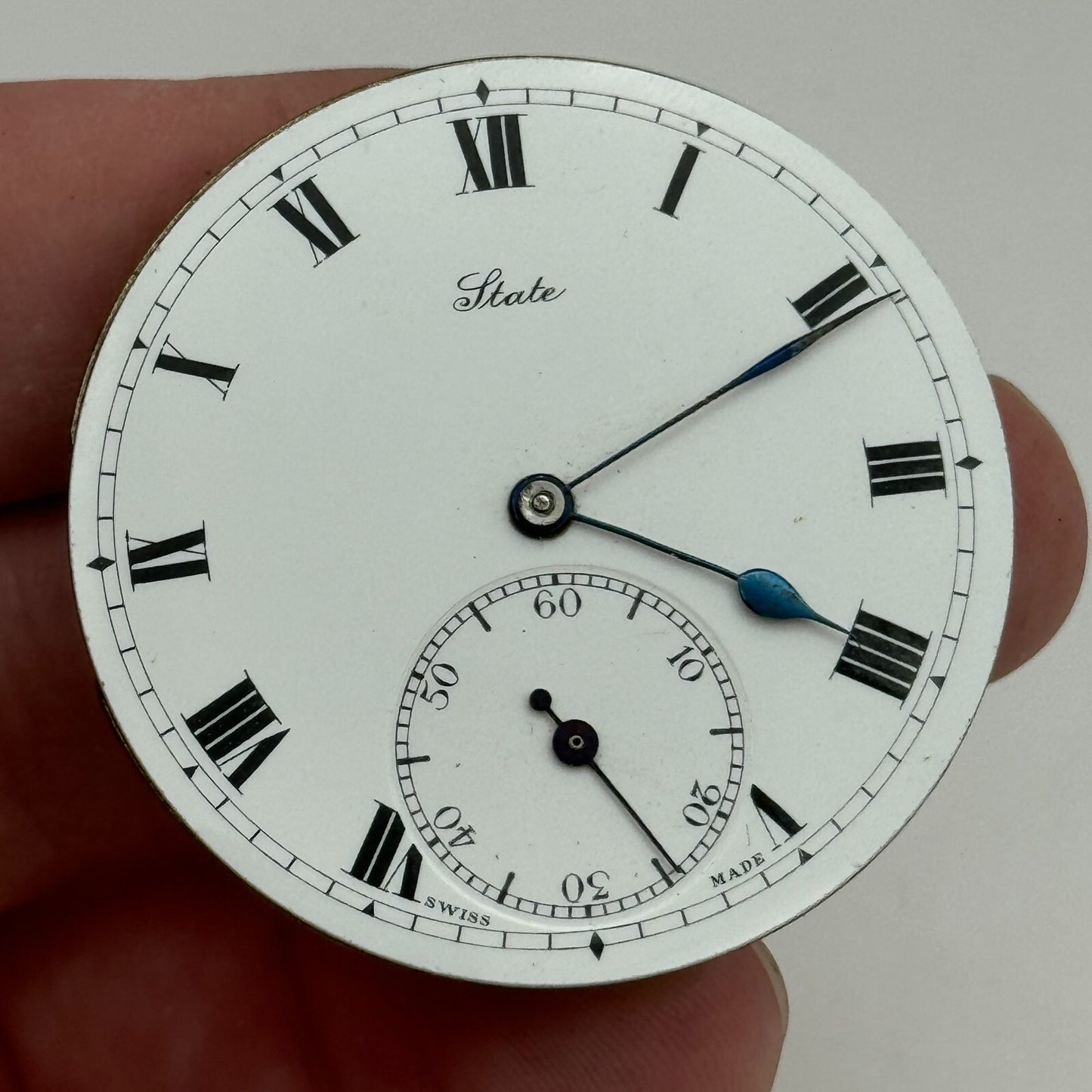 43mm Antique State US PAT.24MAY-1904 Swiss Hunter Pocket Watch Movement PARTS