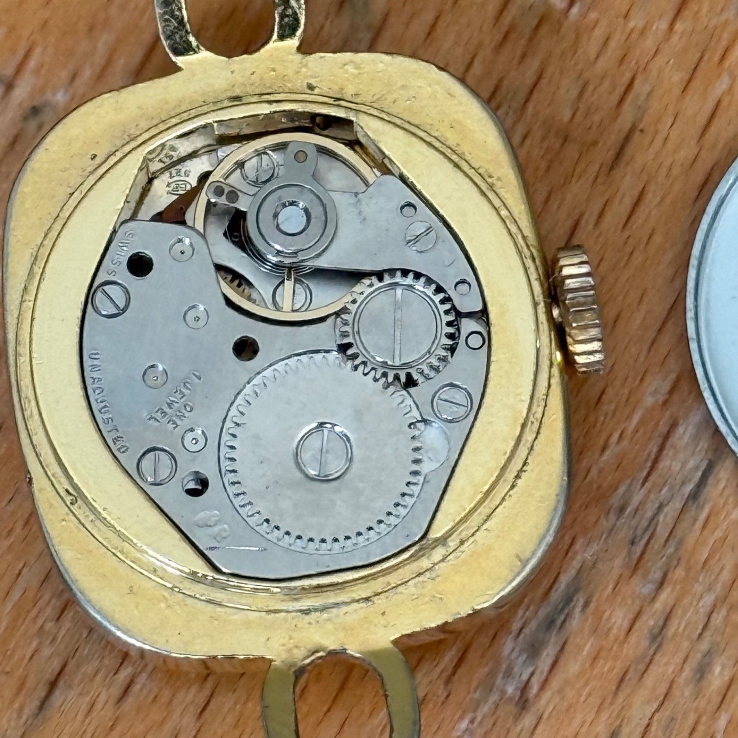 20mm Vintage Lucerne BFG 927 Swiss Gold Plated Manual Wind Watch PARTS / REPAIR