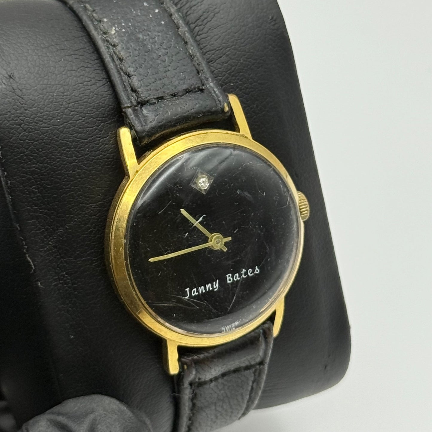 28mm Jenny Bates Swiss Gold Plated Vintage Manual Wind Watch PARTS / REPAIR