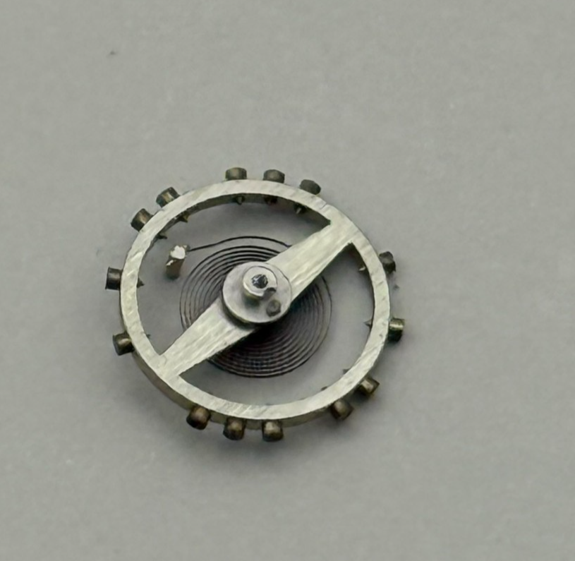 AS 1051 Balance Wheel Complete And Spring 5¼’’’ 34 M Watch Movement Parts NOS