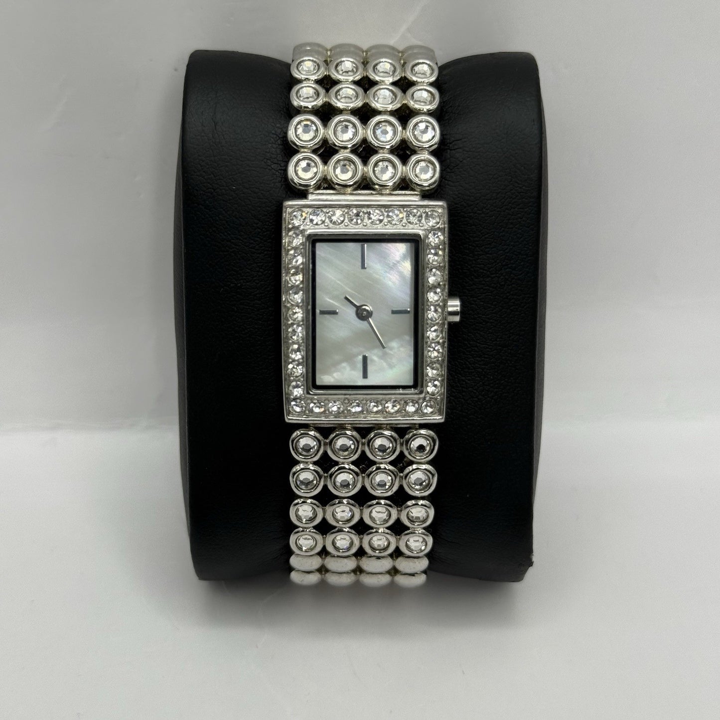 20mm Working Ladies Accessories New Look Silver Tone Jewelled M.O.P Quartz Watch