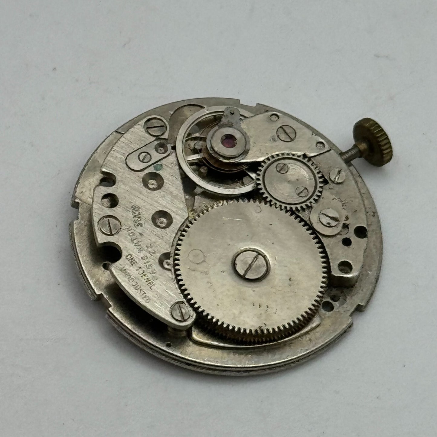 31.1mm Brac 196 Balance Intact Manual Wind 1 Jewel Watch Movement PARTS SPARES