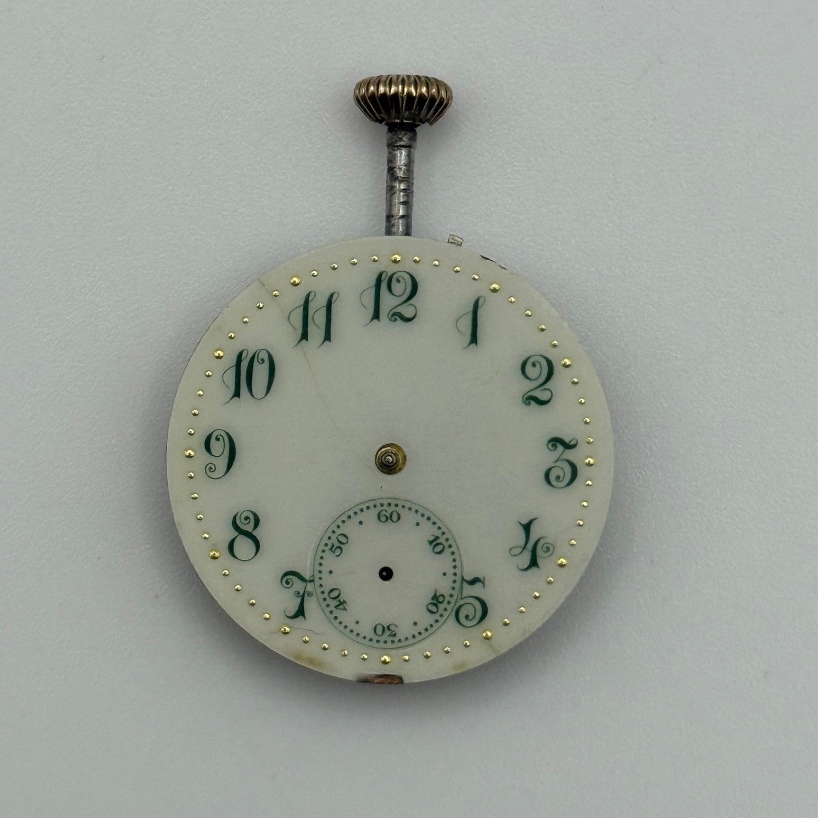 Antique Longines Watch Movement Running 1474002 Nice Dial Swiss Parts 22.9mm