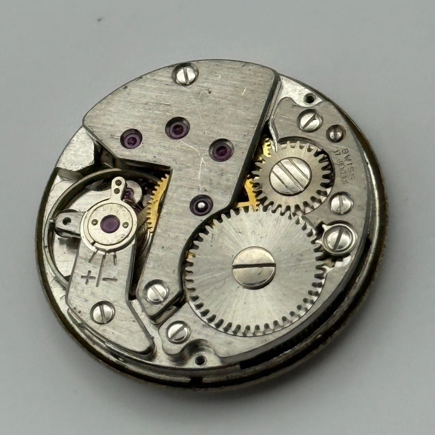 FHF 70 Watch Movement H Samuel Manual Wind Vintage Swiss Parts Repair 23.4mm