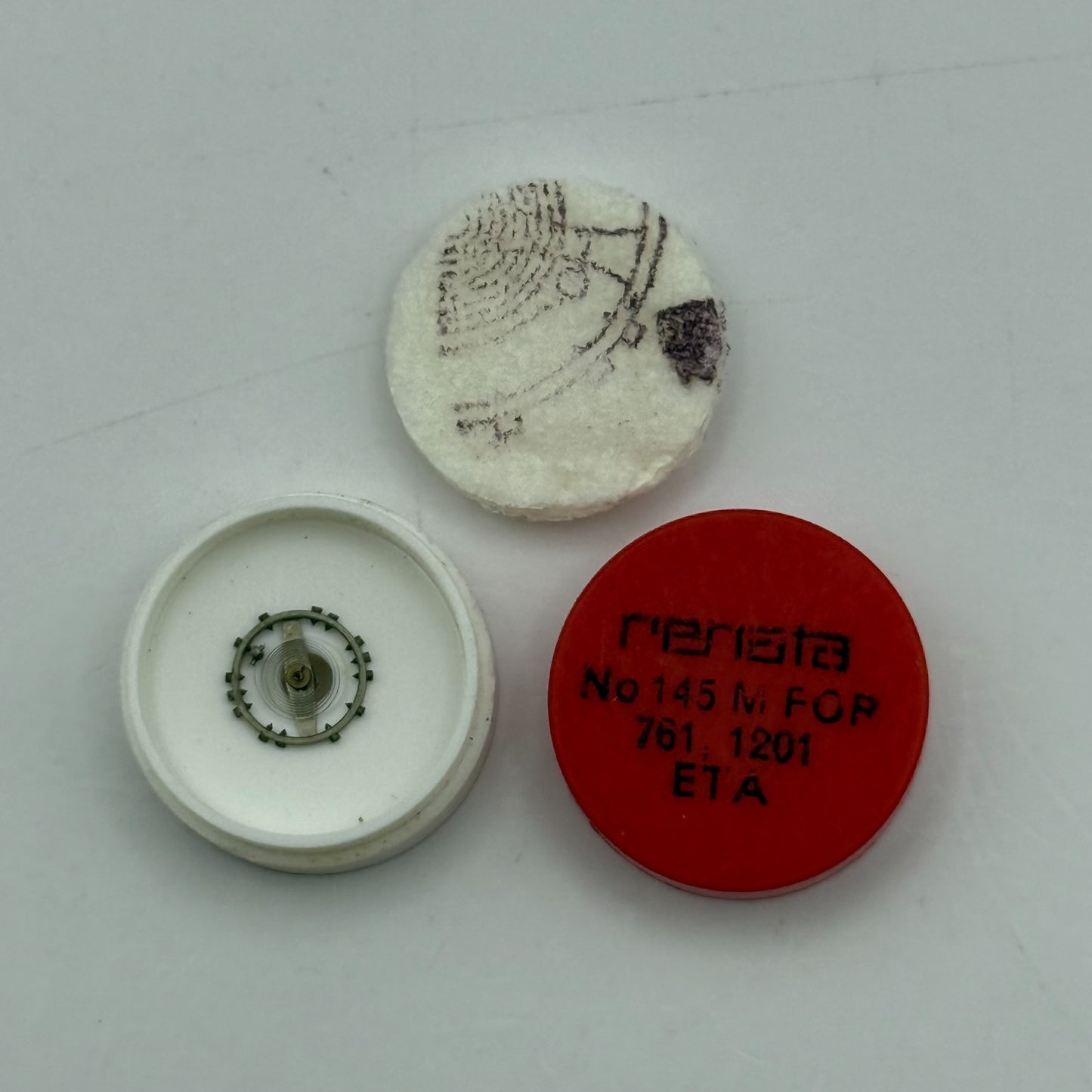 ETA 761 1201 Balance Wheel Complete And Spring 145 M Watch Movement Parts NOS