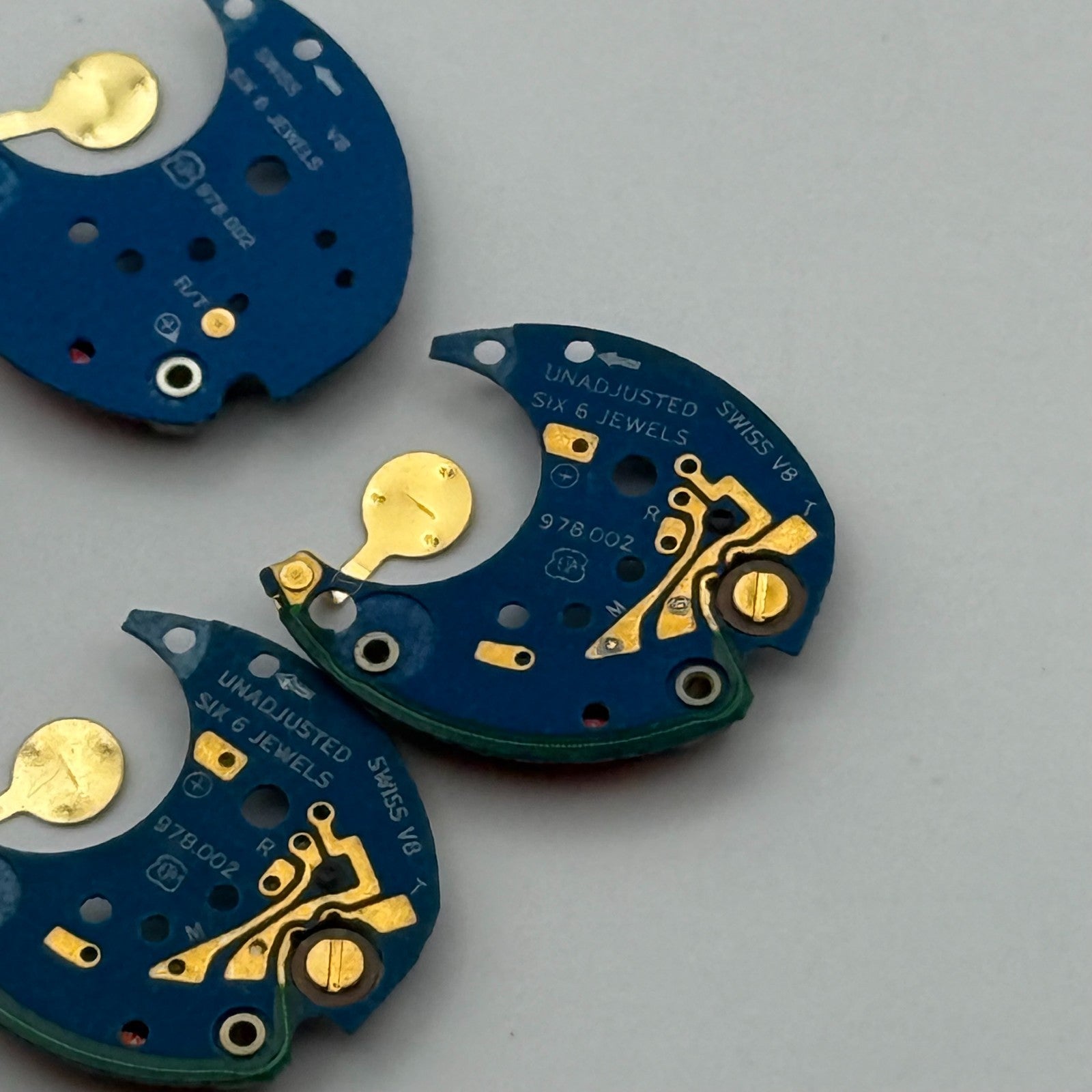 ETA ESA 978.002 x 5 Quartz Watch Movement Incomplete Swiss Ladies Vintage Parts