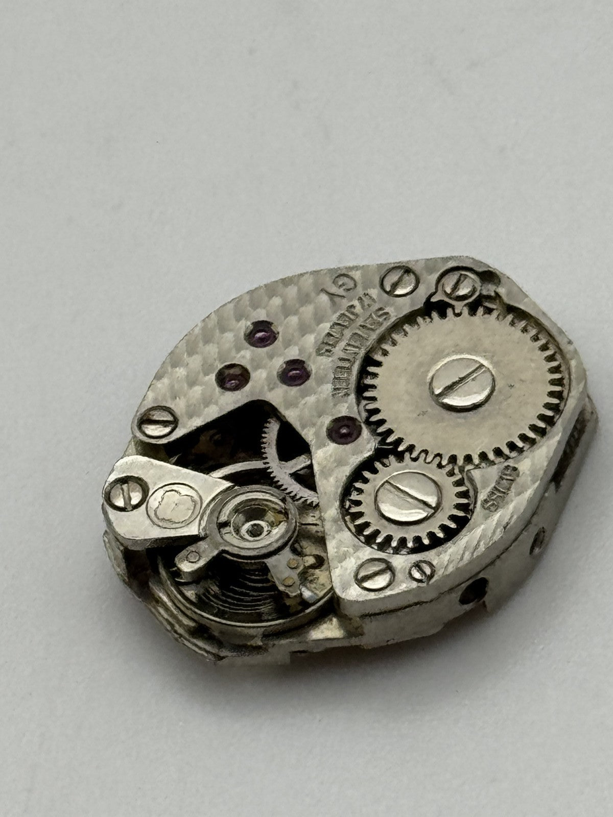 15.2mm Vintage Fhf ST 69-21 Manual Wind Swiss Watch Movement PARTS REPAIR