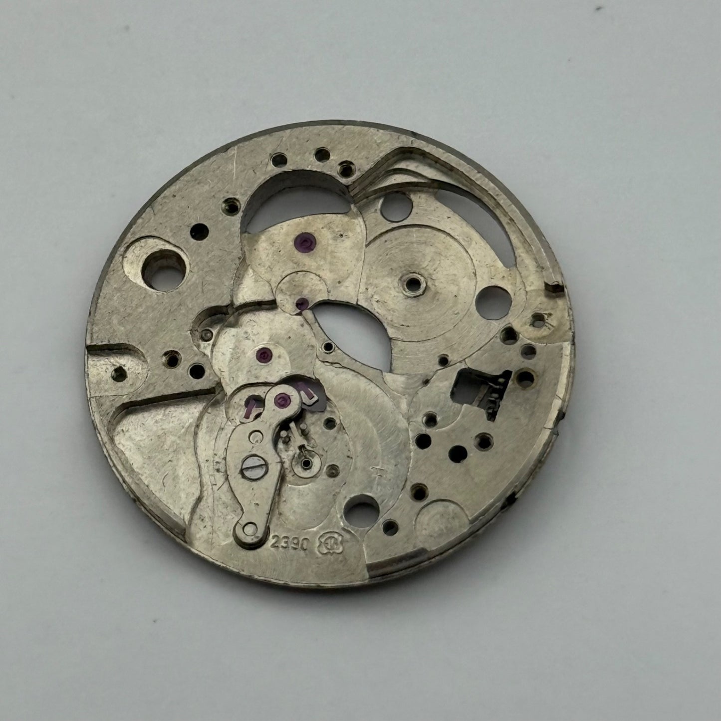 ETA 2390 Watch Movement Main Plate Manual Wind Vintage Swiss Parts Repair 25.9mm