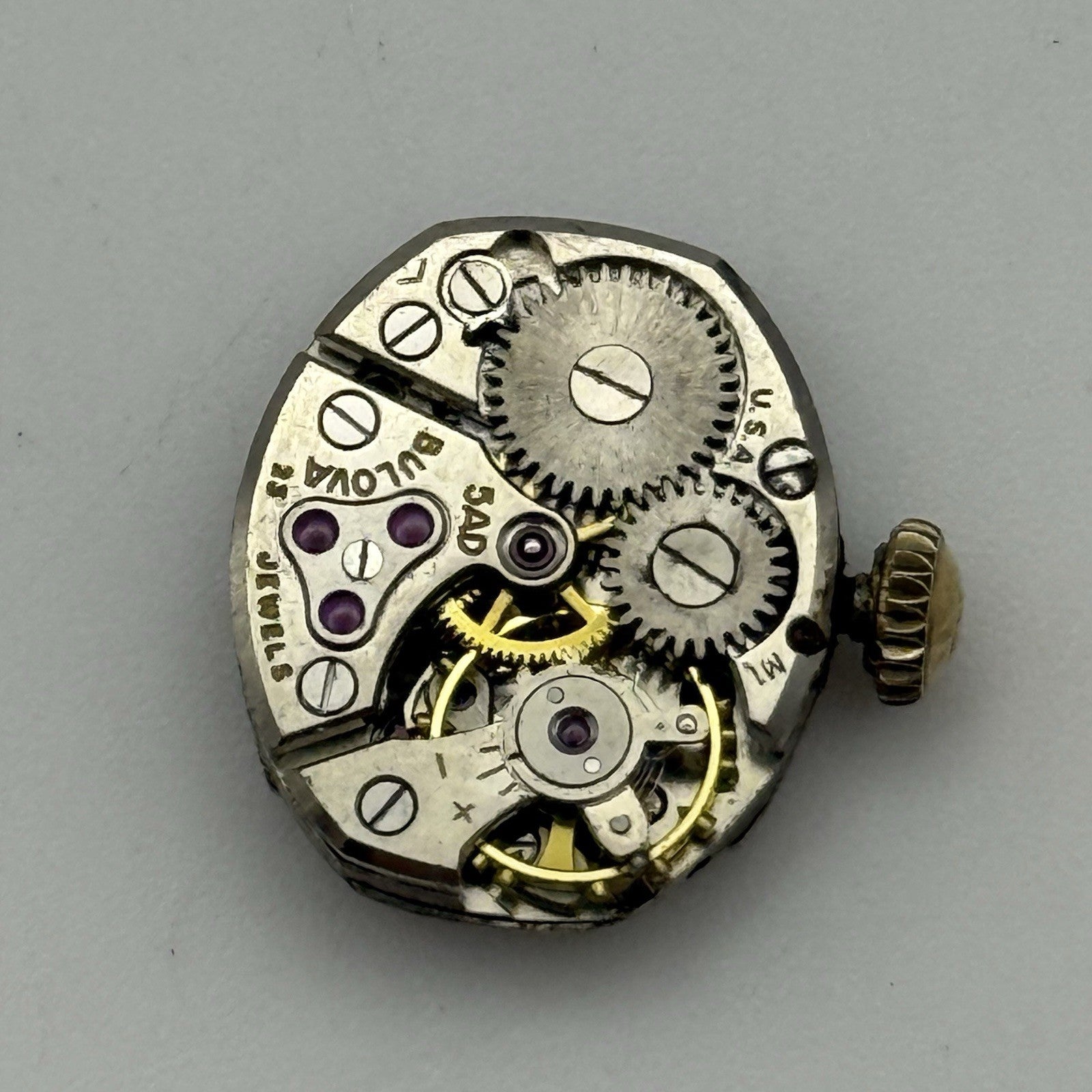 13mm Vintage Ladies Bulova 5AD Manual Wind Swiss Watch Movement PARTS REPAIR