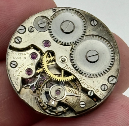 25mm Invar Watch Co 15 Jewels Quality Trench Watch Movement Manual Wind PARTS