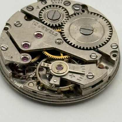 AS 984 Watch Movement Avia Manual Wind Vintage Swiss 15 Jewels Parts 23.4mm