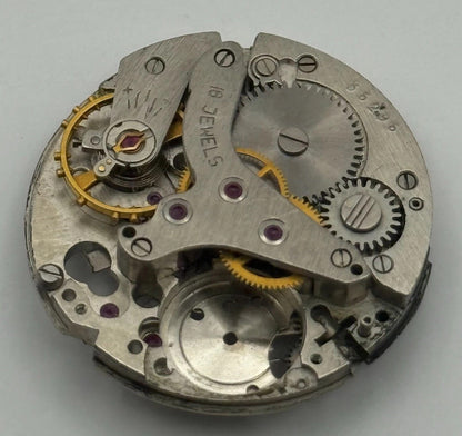 Soviet Poljot ? Alarm Watch Movement Manual Wind Vintage 18 Jewels Parts 26.6mm