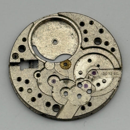 Omega 30T2 SC Watch Movement Main Plate Vintage Parts Repair Swiss Rare 30.5mm