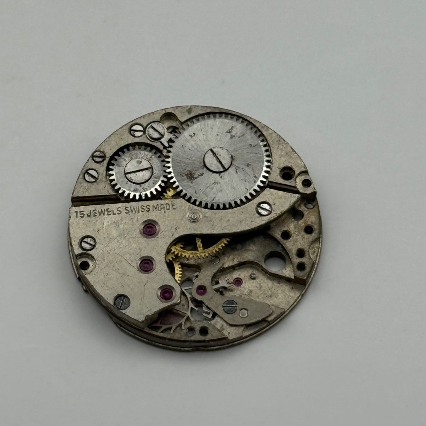 Arogno A151 Watch Movement Manual Wind Vintage Incomplete Parts Repair 23.6mm
