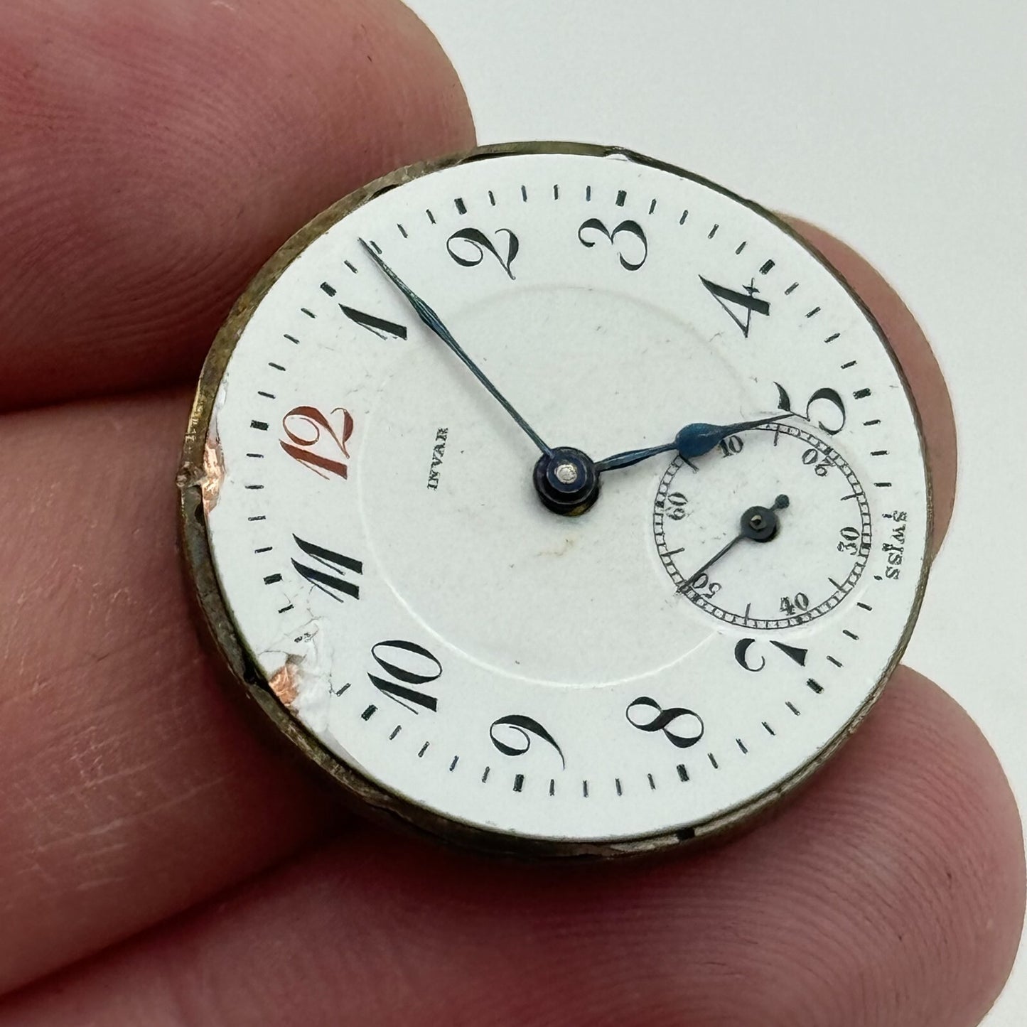 25mm Invar Watch Co 15 Jewels Quality Trench Watch Movement Manual Wind PARTS