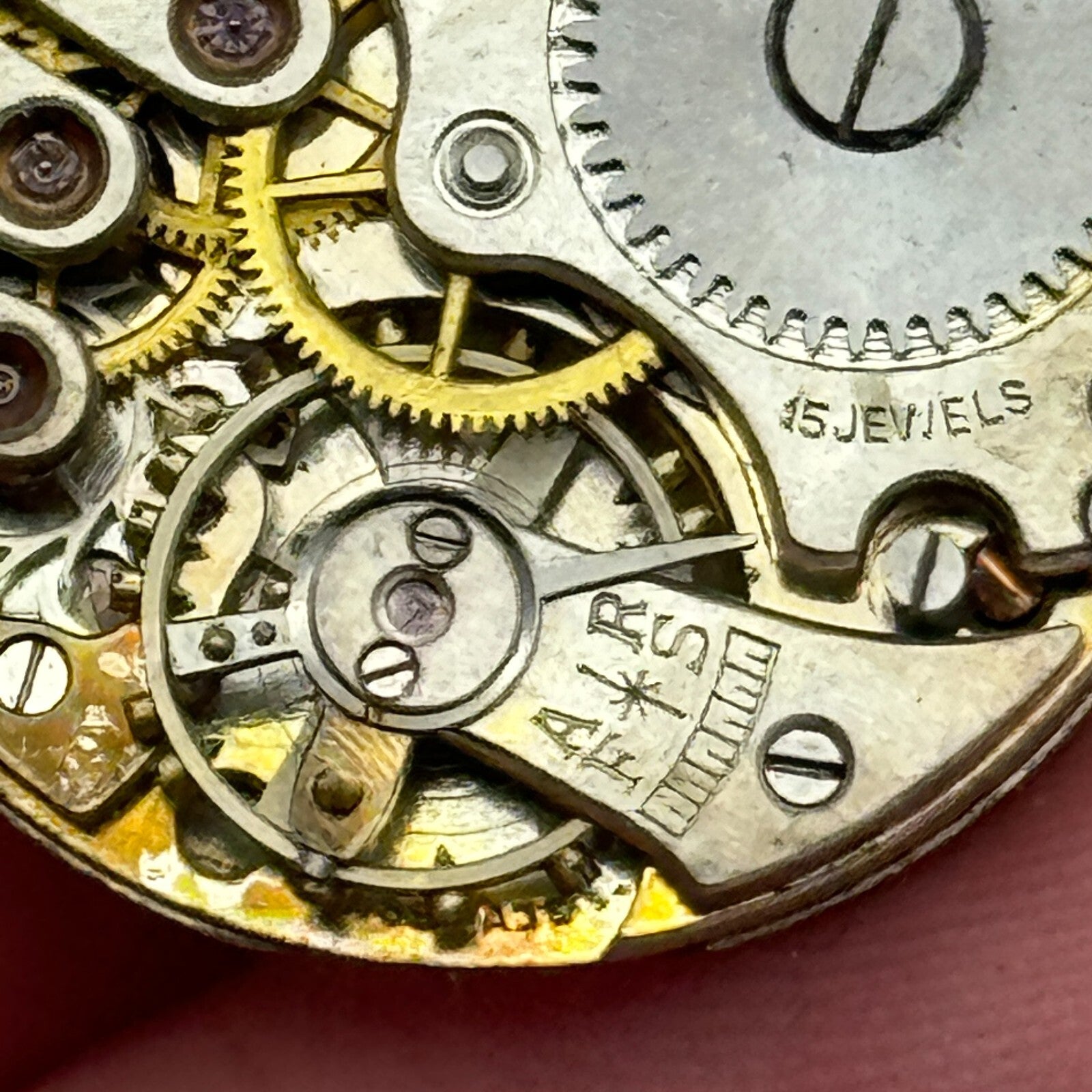 23.6mm Buren C 15 Jewels Balance Intact Manual Wind Swiss Watch Movement PARTS