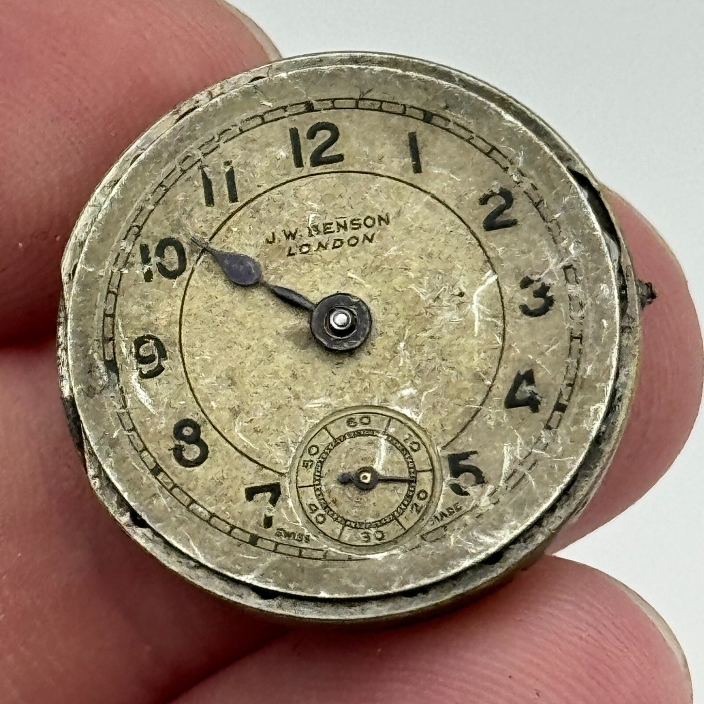 23.6mm Cyma Ref 374a Tavannes J W Benson Manual Wind Swiss Watch Movement PARTS