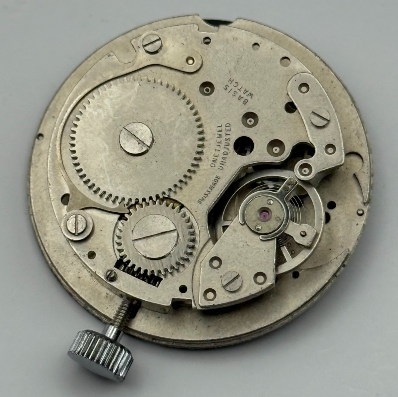 BFG 866 Watch Movement Envoy Manual Wind Vintage Swiss Parts Repair 26.2mm