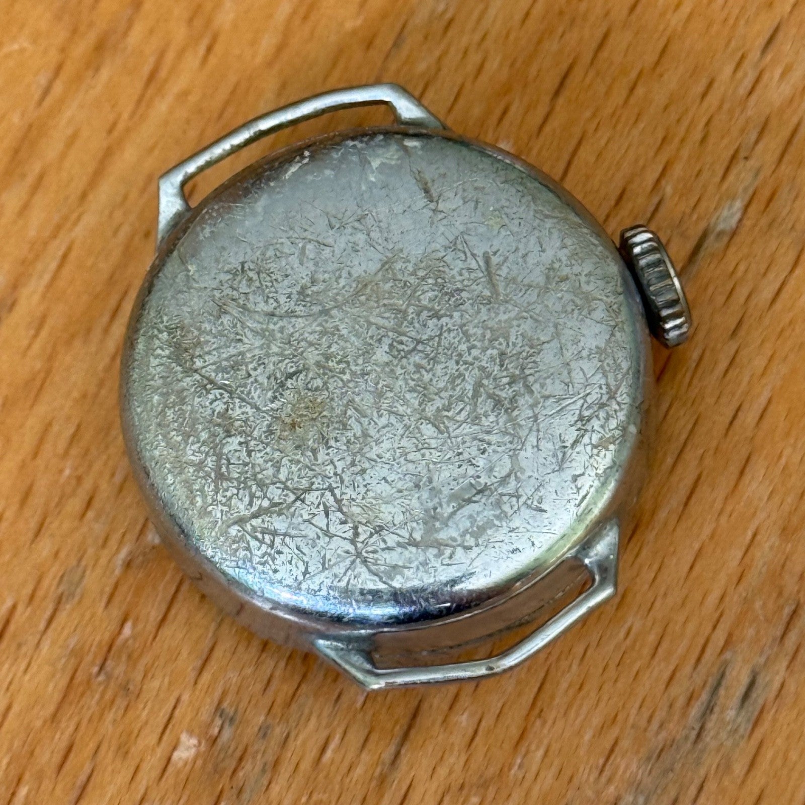 25mm Vintage Ingersoll Dot Nickel Chromium Swiss Manual Wind Watch PARTS REPAIR