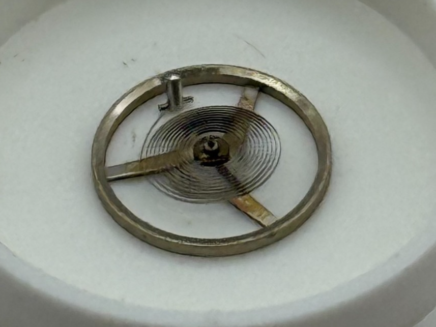 FHF 60 Balance Wheel Complete And Spring  6¾-8’’’  Watch Movement Parts NOS