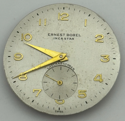 26mm Ernest Borel Incastar Manual Wind 17 Jewels Watch Movement Swiss Made PARTS