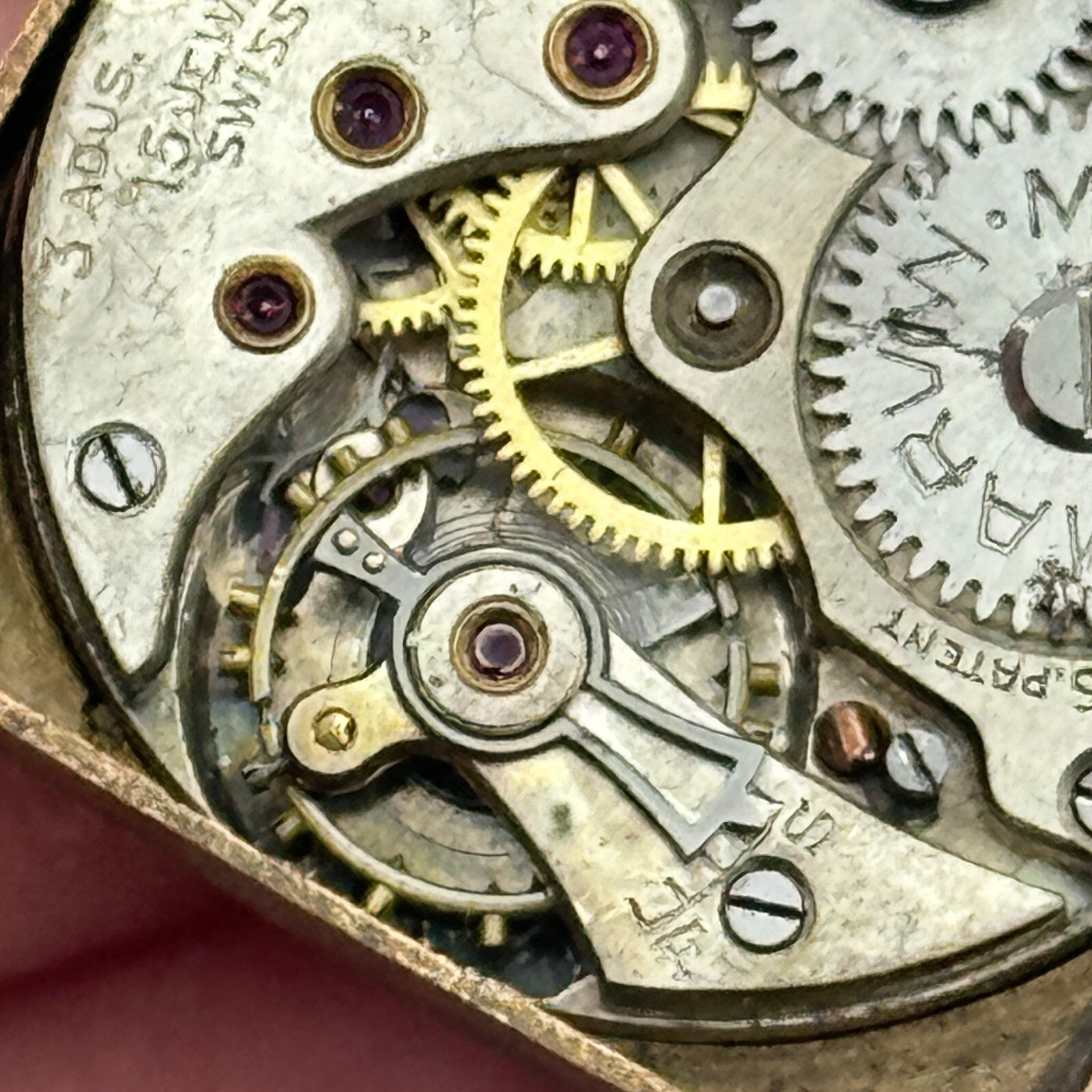 23.3mm Marvin U.S Patent Sub Seconds Trench Watch Movement Manual Wind PARTS