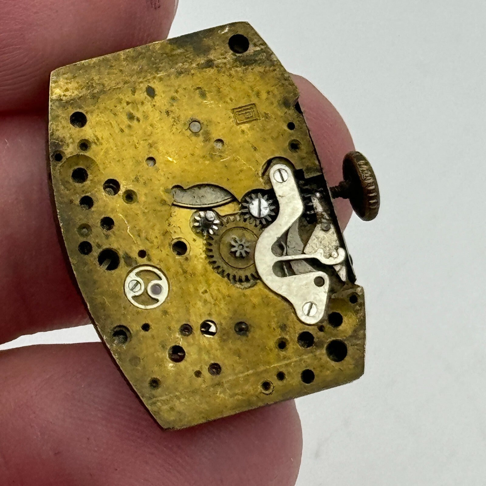 19mm Peseux P Rotary Maximus 15 Jewels Tank Manual Wind Watch Movement PARTS