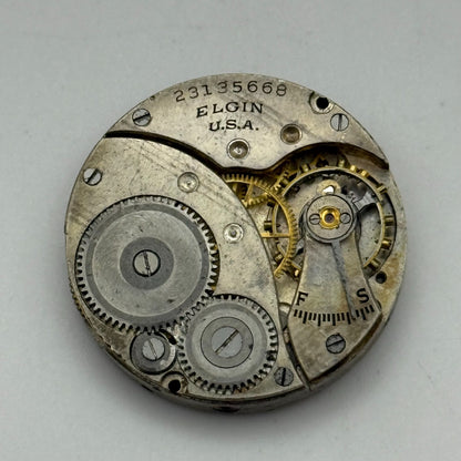 1921 Antique 3/0s Elgin 463 Model 3 American Watch Movement PARTS REPAIR SPARES